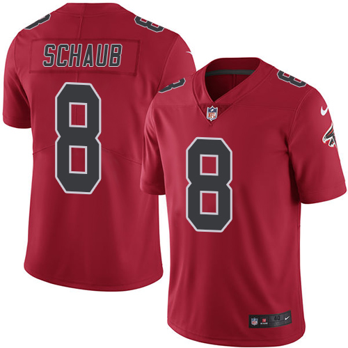 Men's Elite Matt Schaub Nike Jersey Red - #8 Rush NFL Atlanta Falcons